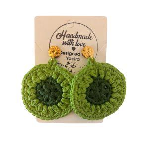 Fuzzy Green Delight Earrings